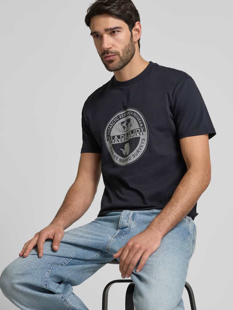 Napapijri T-shirt met labelprint