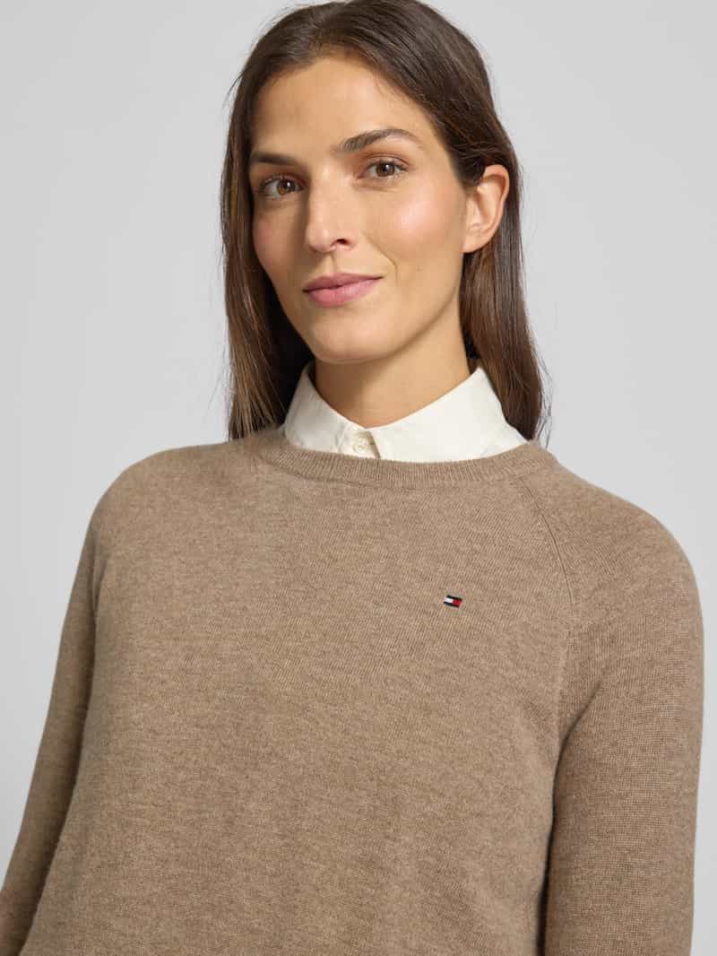 Tommy Hilfiger Regular fit gebreide pullover van een mix van wol en kasjmier