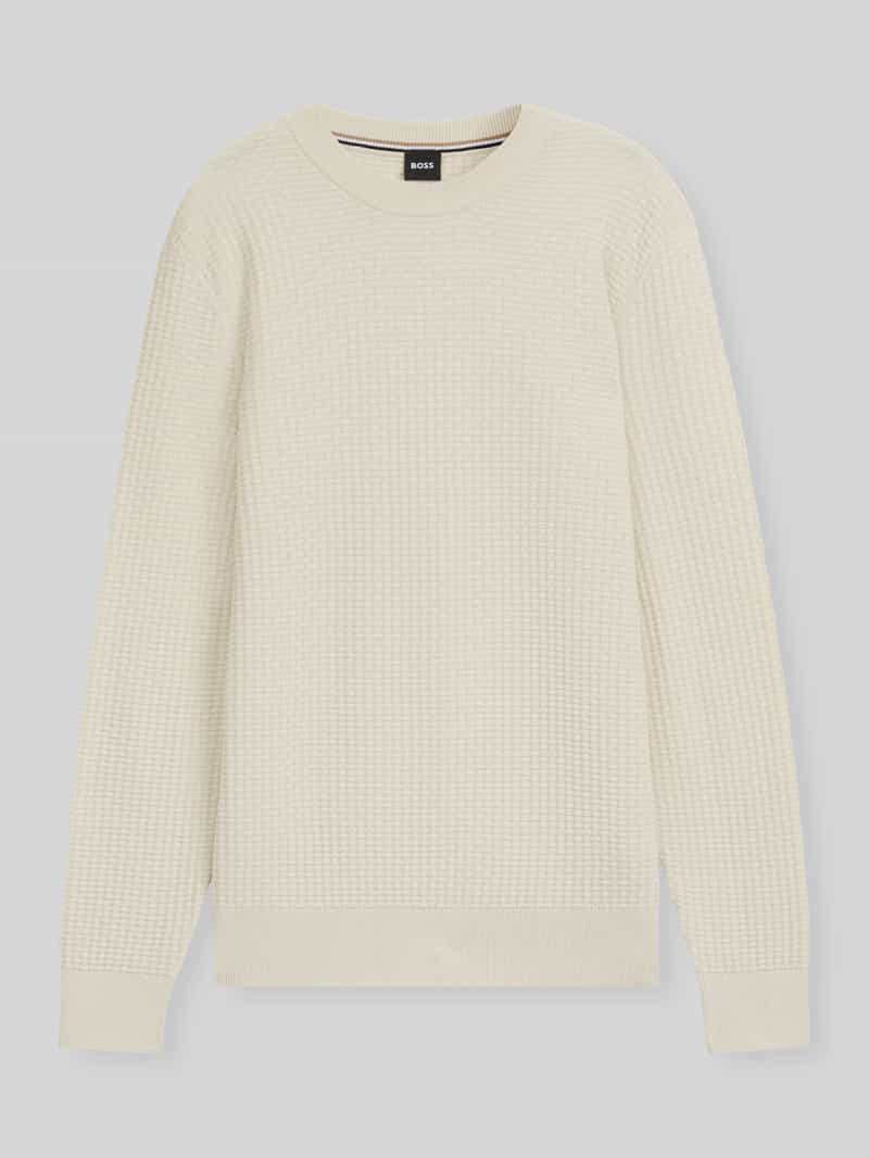 Boss Regular fit gebreide pullover van puur katoen model 'IMBERTO'