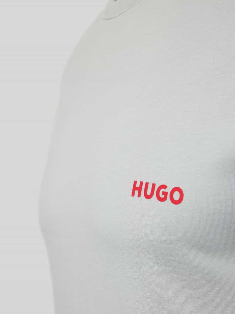 HUGO Regular fit T-shirt van viscose in een set van 3 stuks