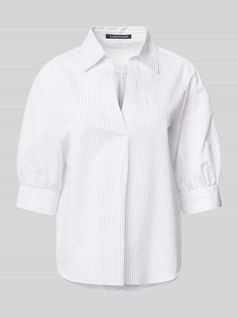 LUISA CERANO Regular fit blouse met V-hals