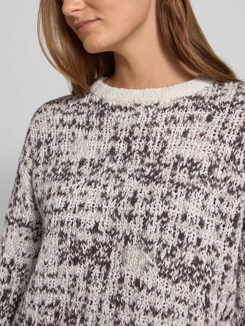 Selected Femme Relaxed fit gebreide pullover van een mix van katoen en wol model 'LINDSAY'