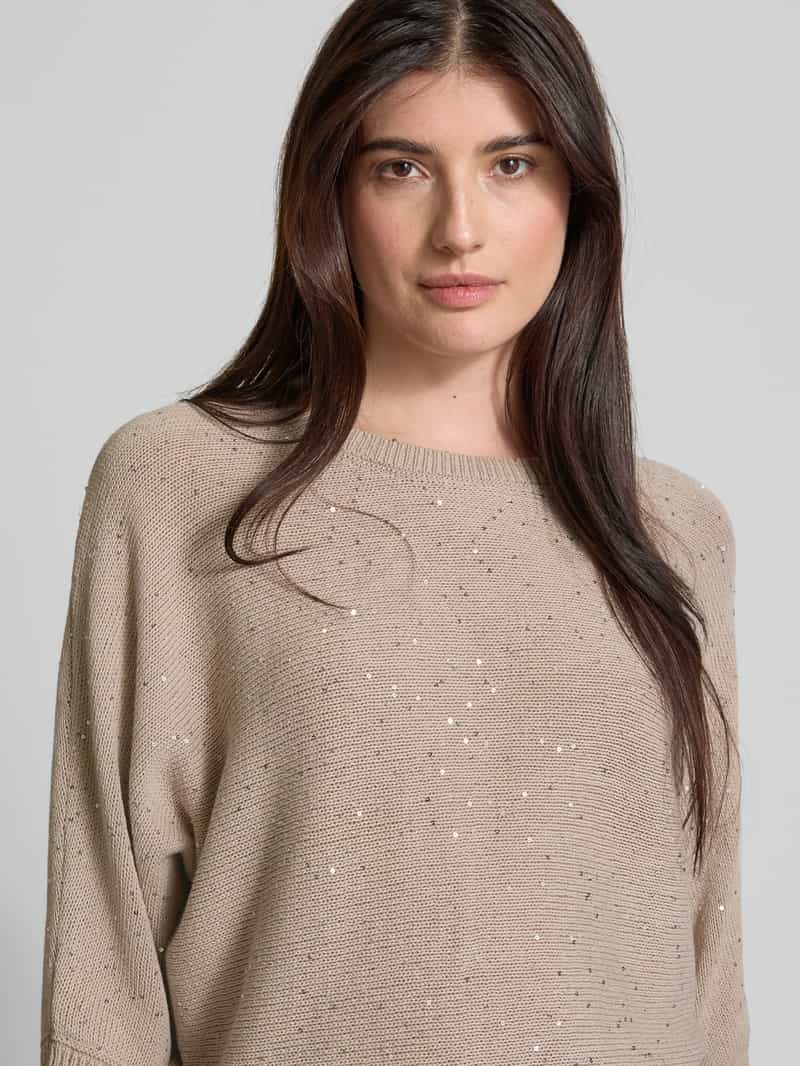 comma Gebreide pullover met 3 4-mouwen
