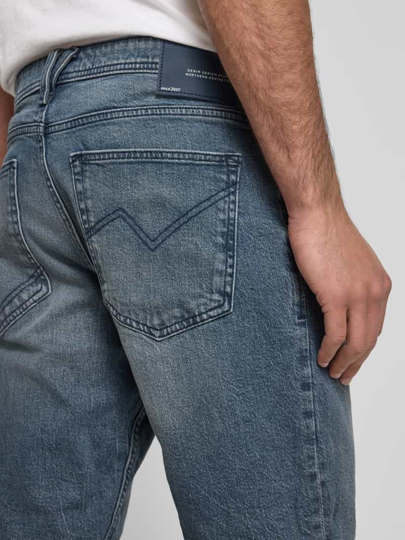 Tom Tailor Denim Slim fit bermuda van katoenmix model 'PIERS'