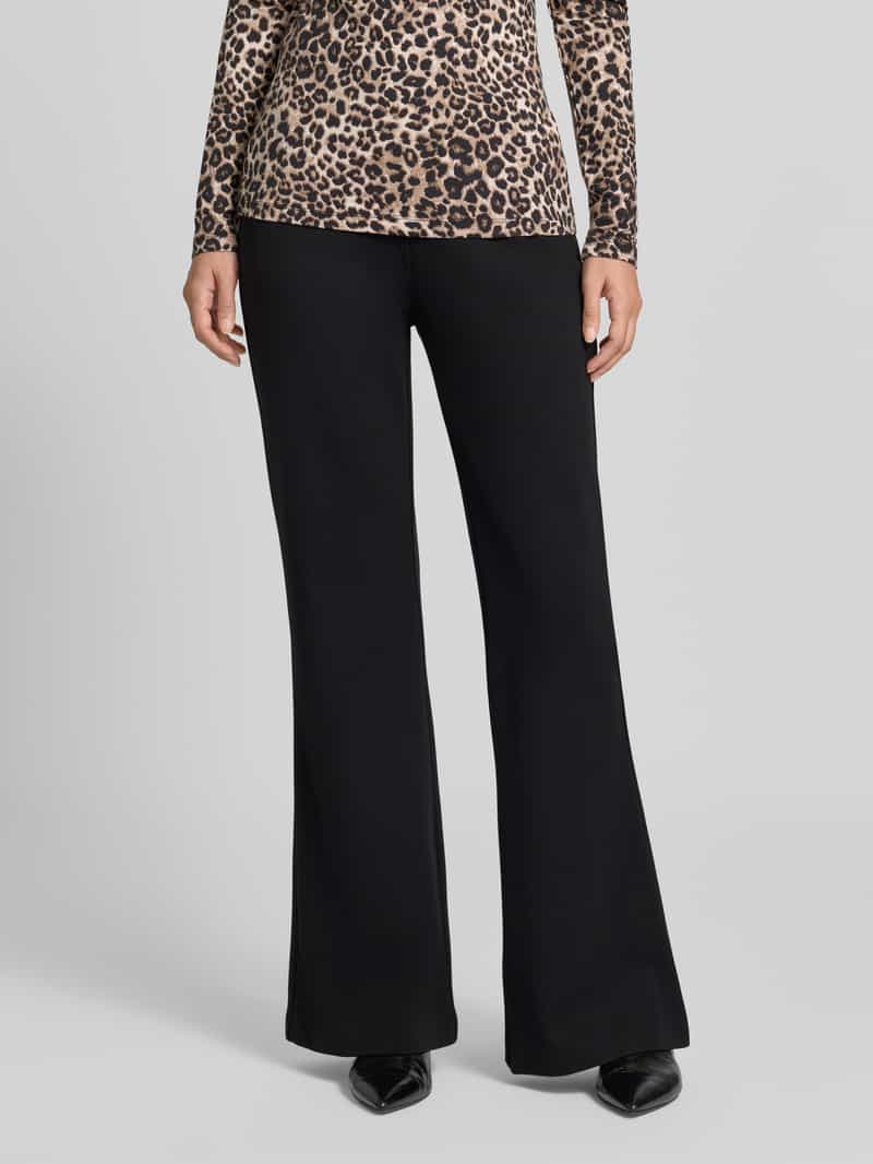 Christian Berg Woman flared cut broek van viscosemix met achterzakken