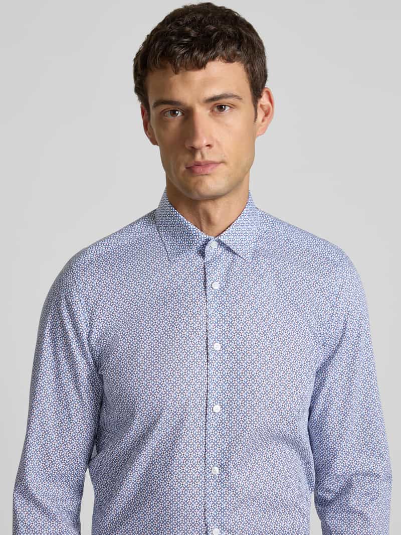 OLYMP Level Five Slim fit zakelijk overhemd met kentkraag