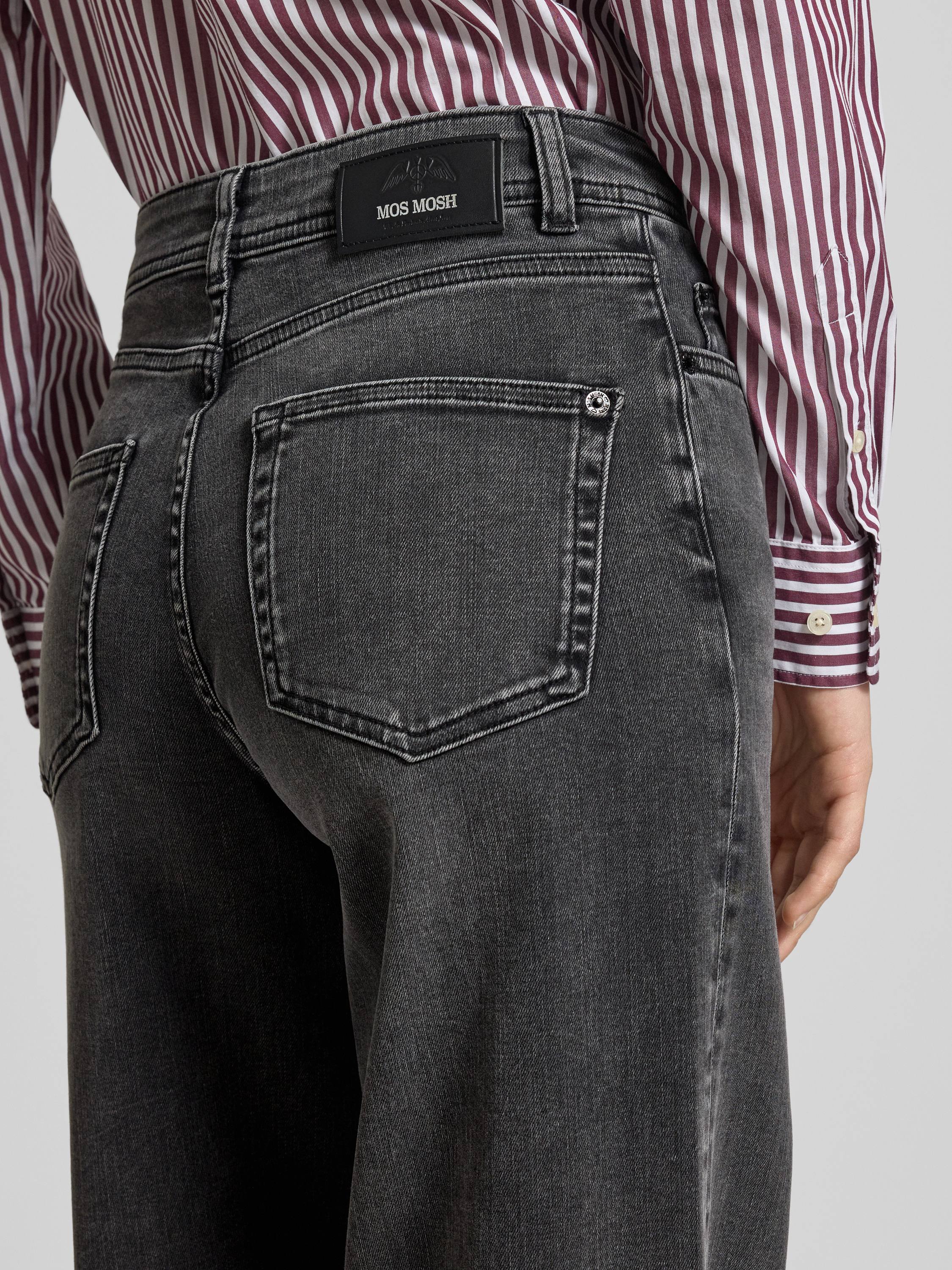 MOS MOSH Flared jeans met 5-pocketmodel model 'Dara'