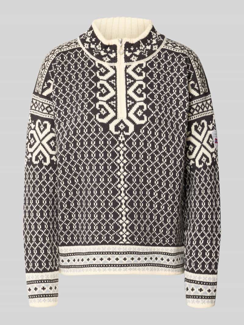 Dale of Norway Gebreide pullover van wol in all-over look model 'LEKNES'