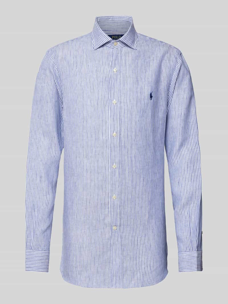 Polo Ralph Lauren Slim fit linnen overhemd met streepmotief