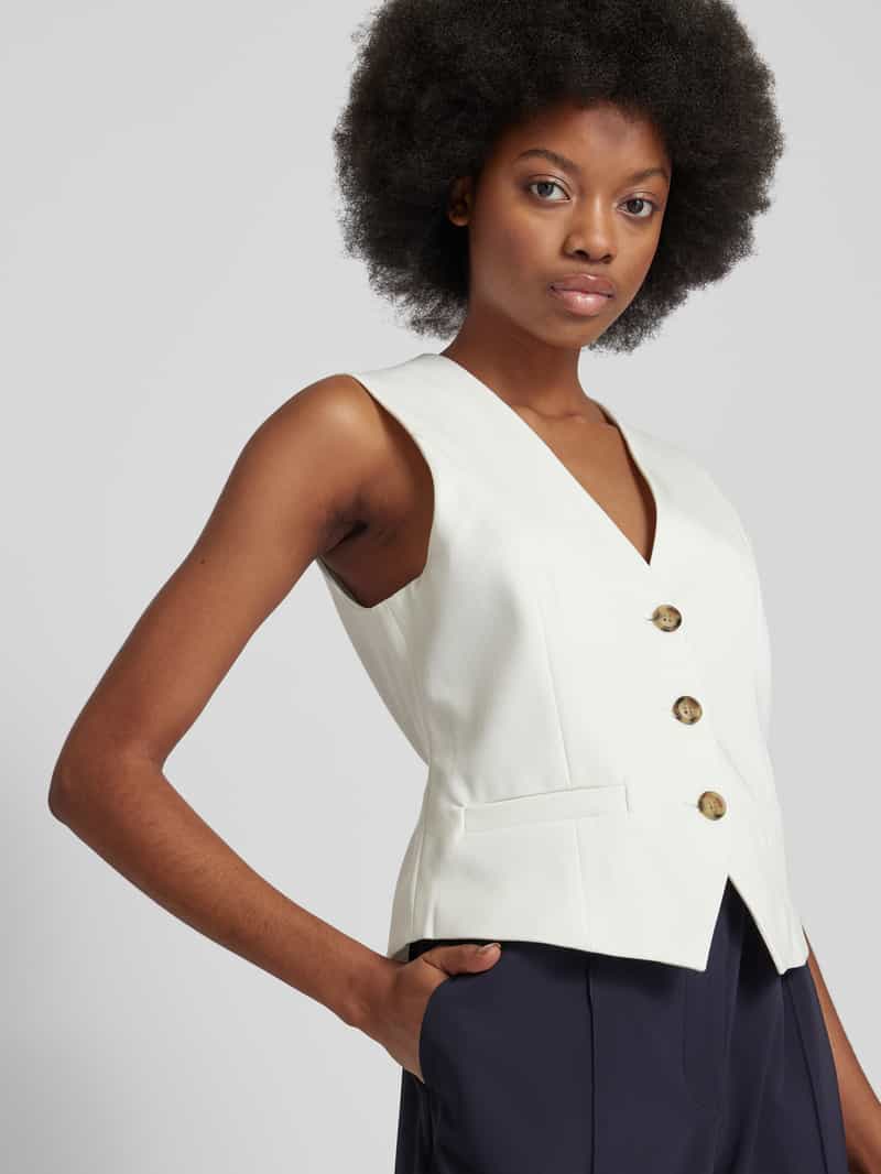 b.Young Gilet met strookzakken model 'Deceri'