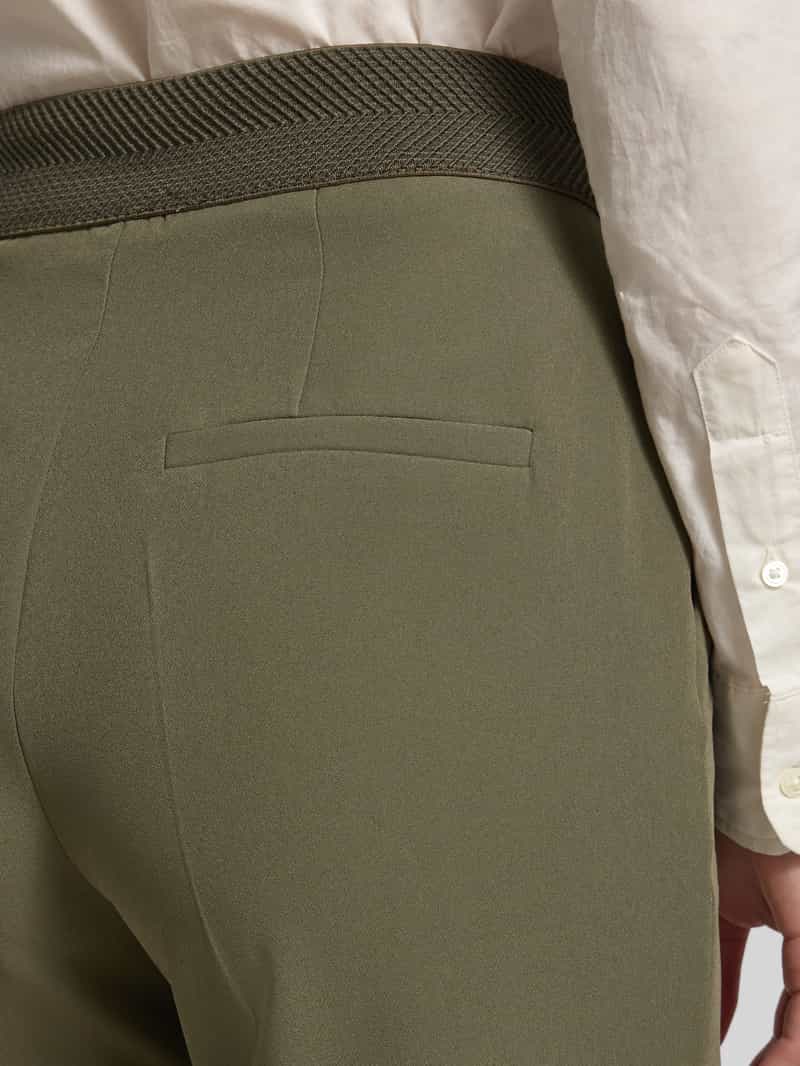 s.Oliver BLACK LABEL Regular fit pantalon met elastische bandinzet