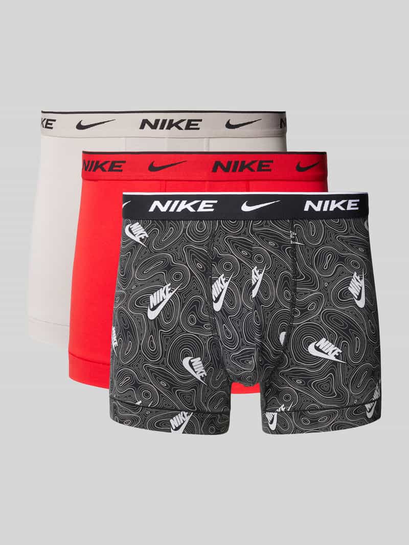Nike Boxershort met elastische band met label in een set van 3 stuks model 'E-DAY'