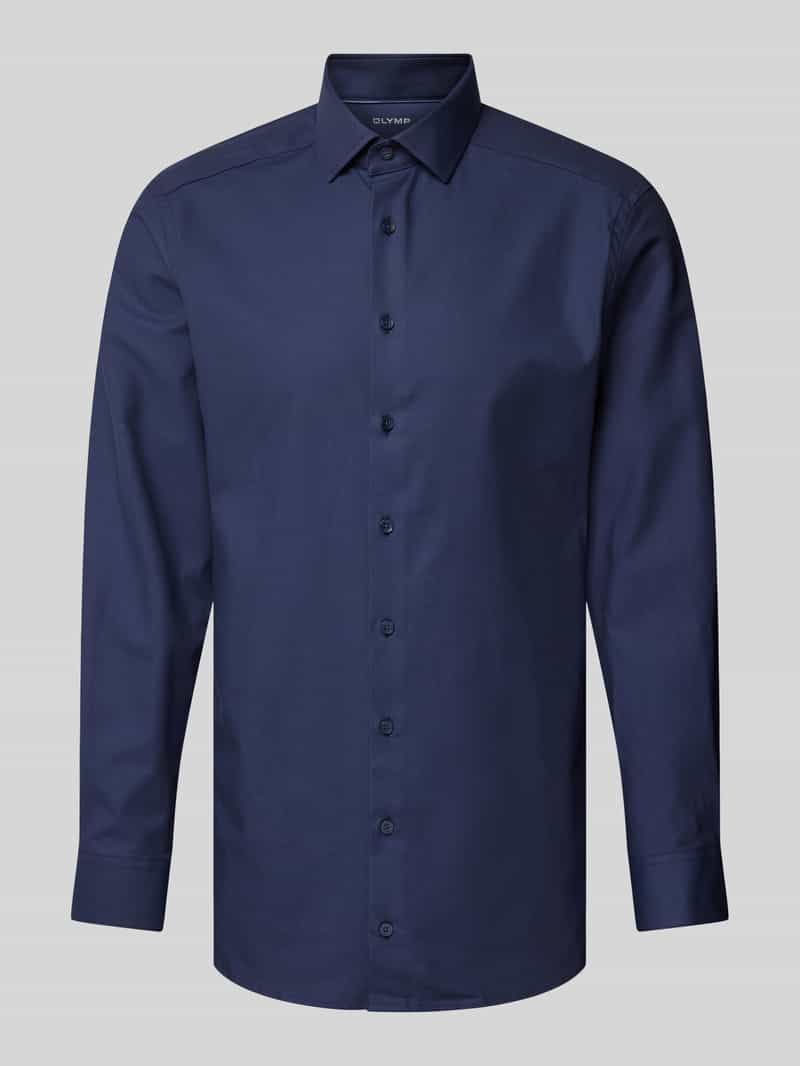 modern fit zakelijk overhemd van katoenmix