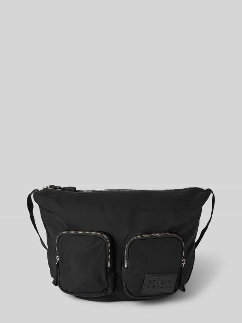 STUDIO BERLIN Schoudertas met labelpatch model 'TEGEL'