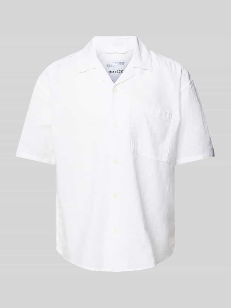 Only & Sons Relaxed fit vrijetijdsoverhemd met 1 2-mouwen model 'CAIDEN'