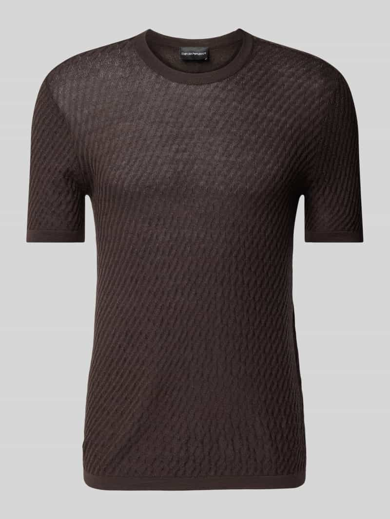 Emporio Armani T-shirt met ribboorden