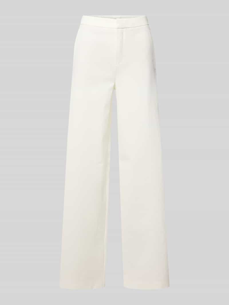 drykorn Wide leg stoffen broek met strookzakken model 'FAE'