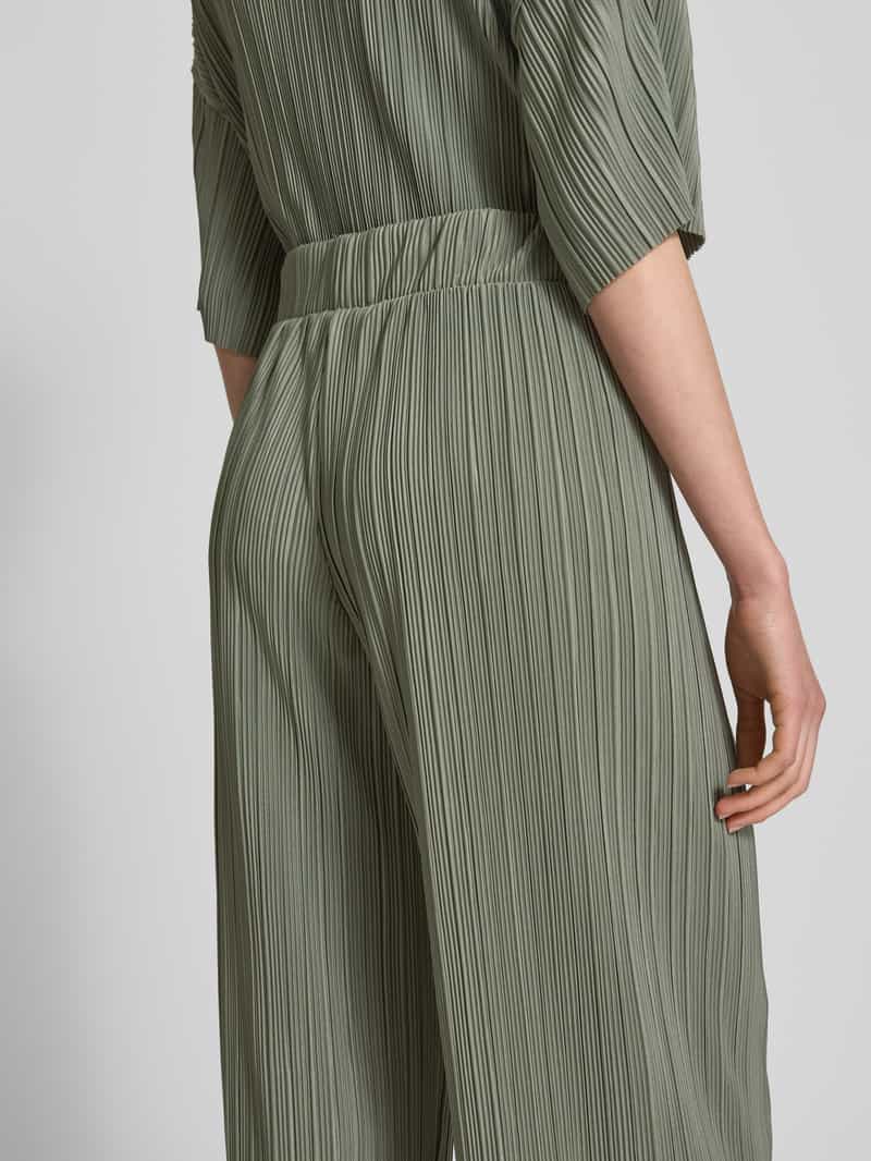 Only Regular fit wijde broek in plissélook model 'RAVENNA'