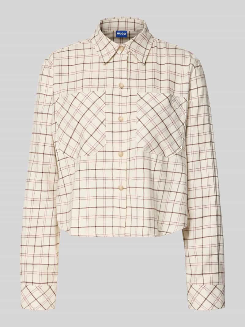 Hugo Blue Comfort fit overhemdblouse van puur katoen model 'EBITANA_B'