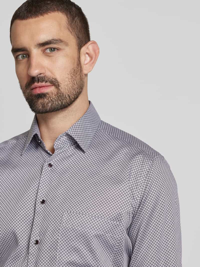 Eterna Comfort fit zakelijk overhemd met knoopsluiting
