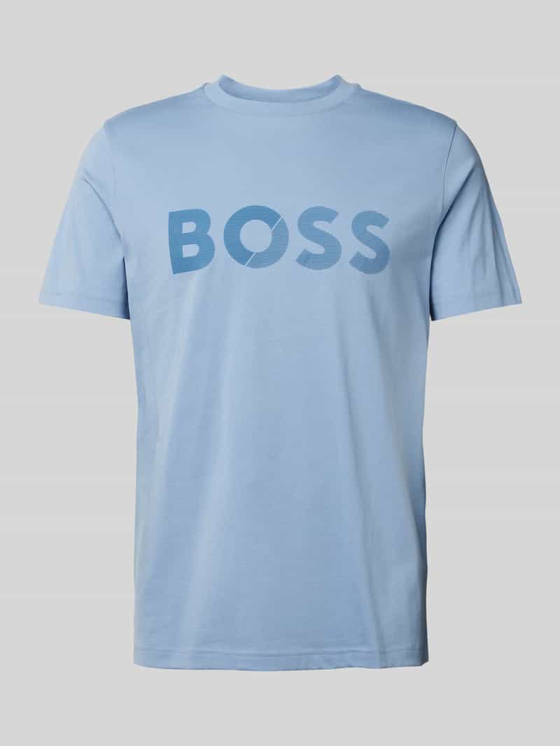 BOSS Green T-shirt met labelprint