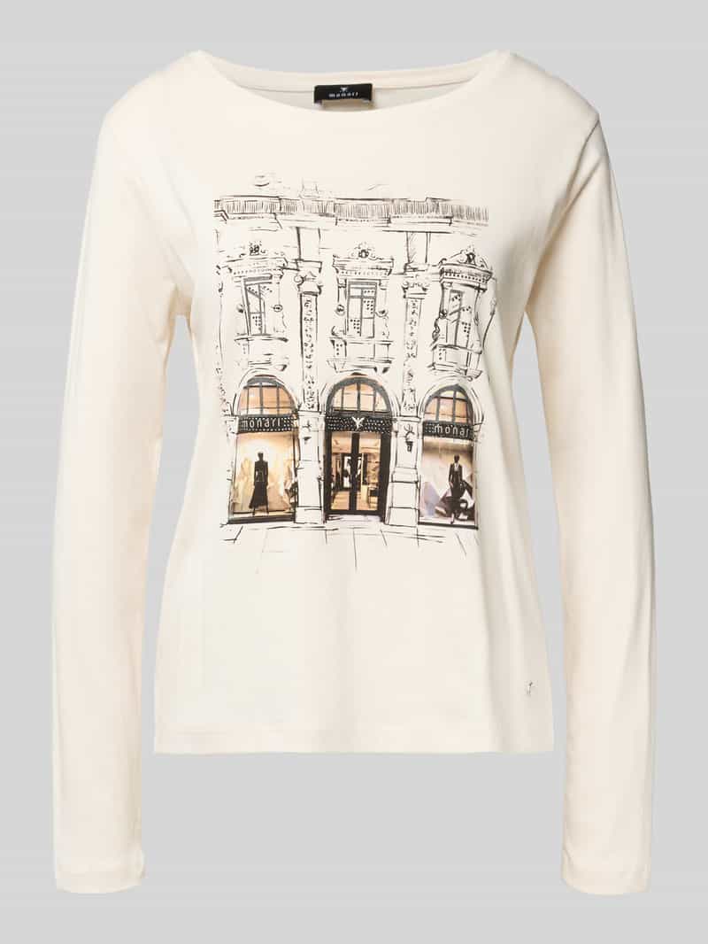 monari Shirt met lange mouwen en motiefprint