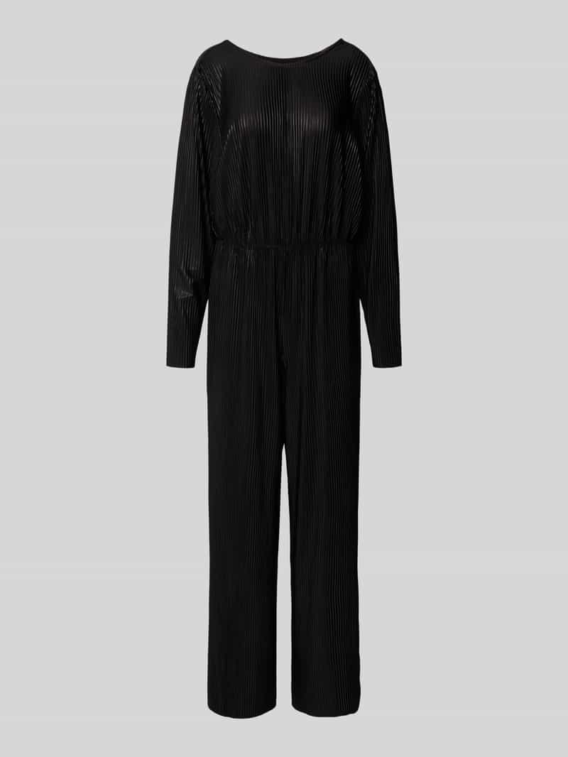 Ichi Relaxed fit jumpsuit met structuurmotief model 'Mathilde'