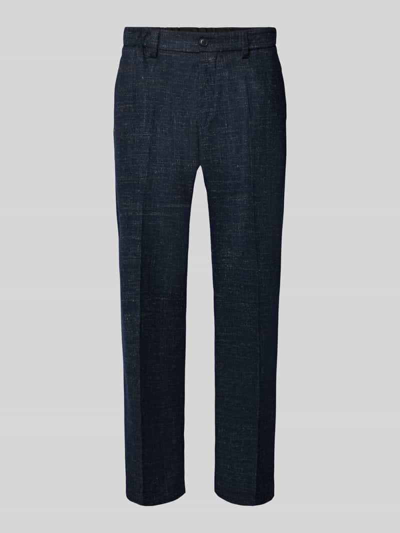 Drykorn straight fit stoffen broek van wolmix model 'GARONA'