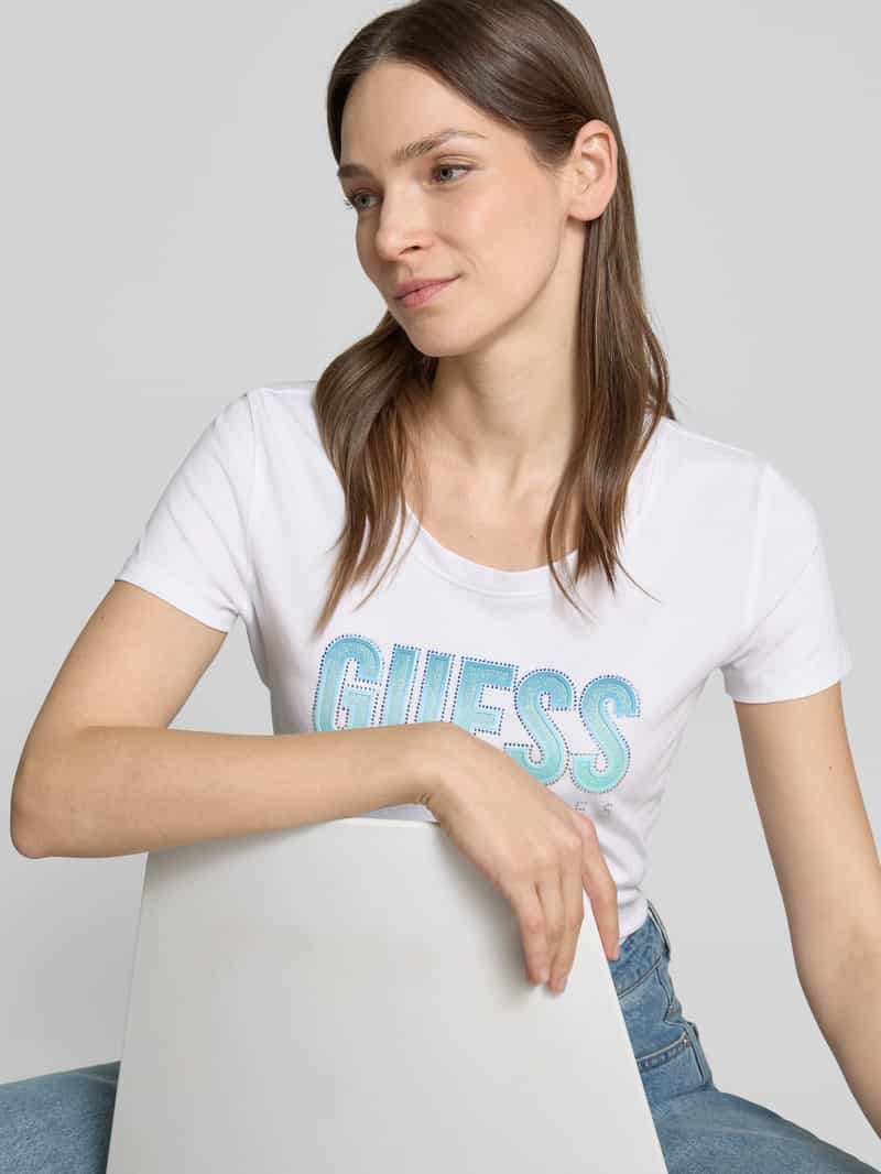 Guess T-shirt met labelprint