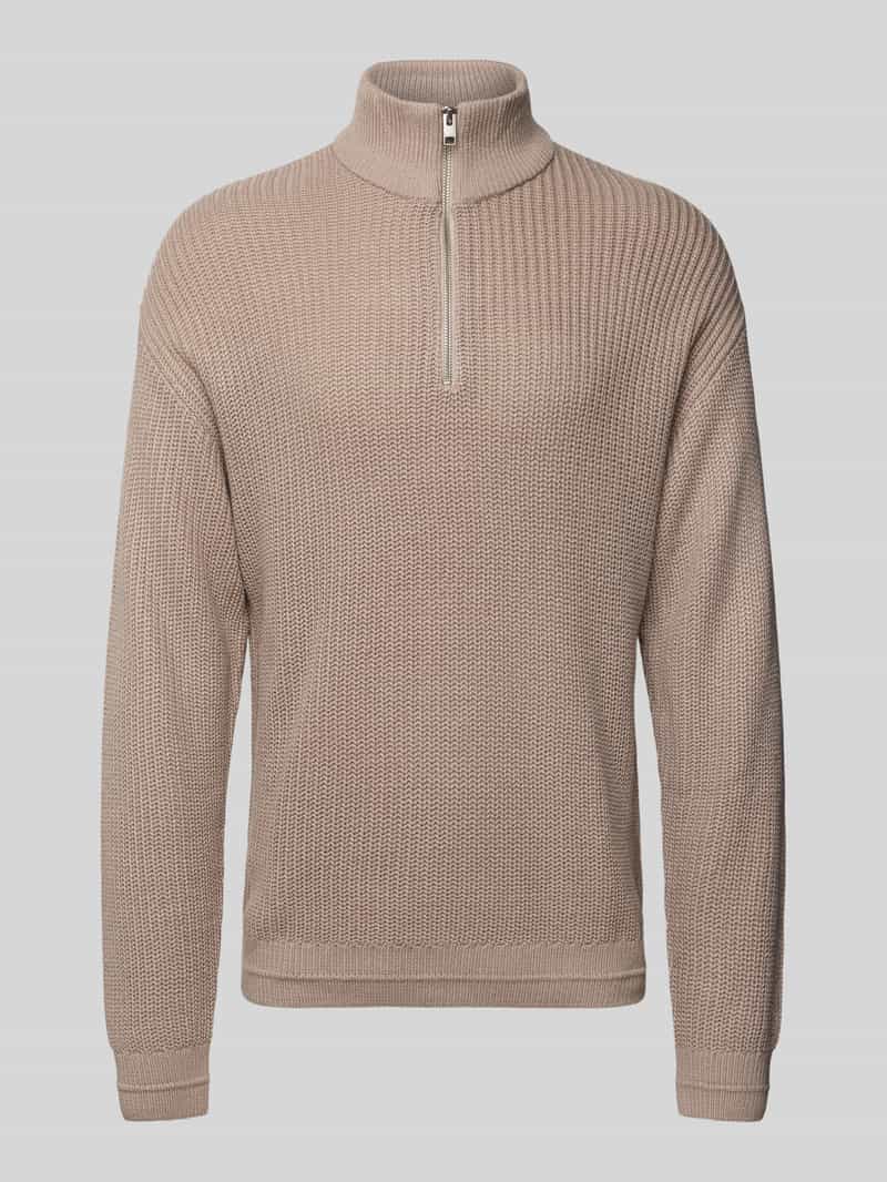 Jack & Jones Schipperstrui JJKAITO KNIT HALF ZIP BF