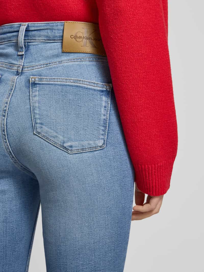 Calvin Klein Jeans Skinny fit bootcut jeans van katoenmix