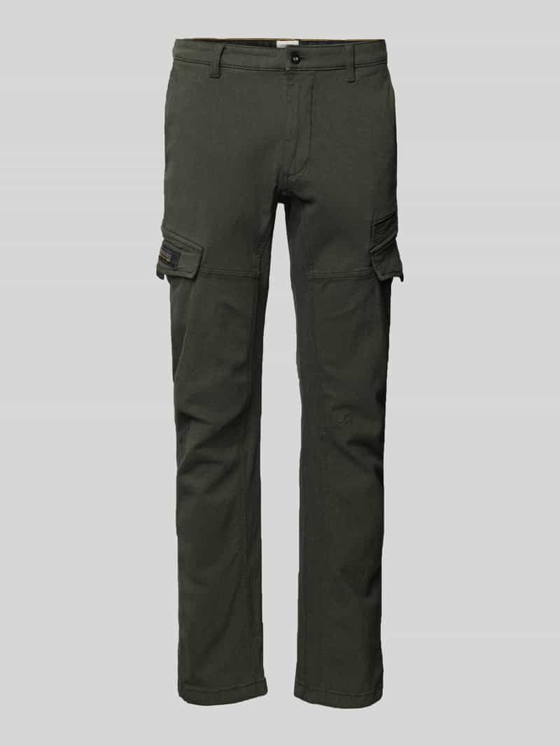 Camel active Slim fit cargobroek met steekzakken