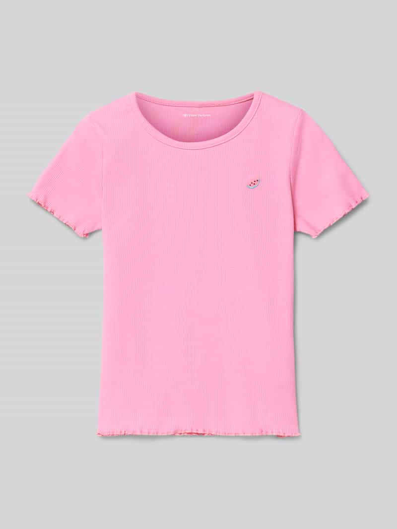 Tom Tailor T-shirt met labelstitching