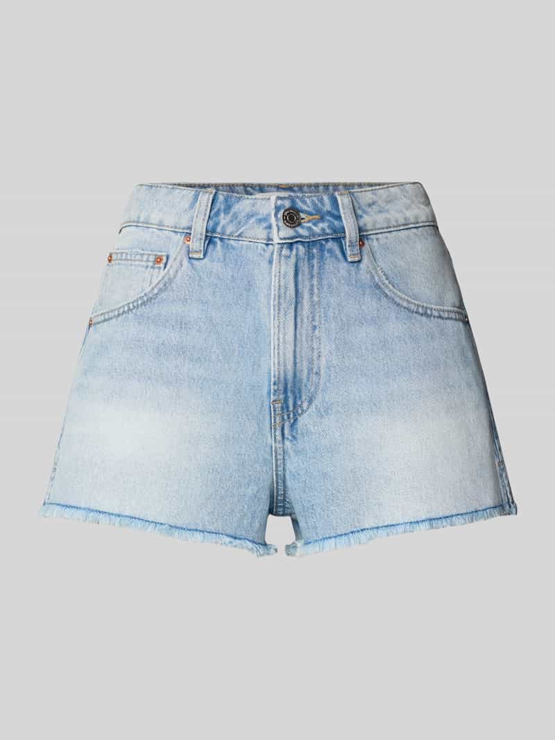 Gina Tricot Korte jeans in used-look met franjes
