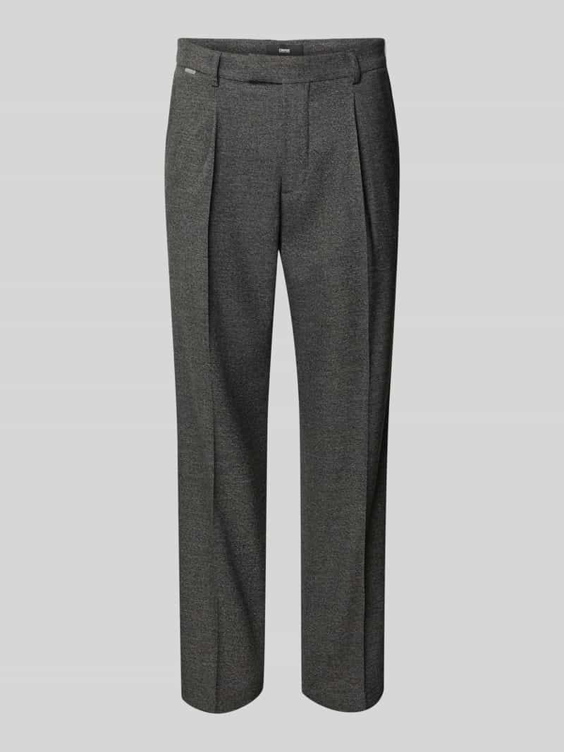 CINQUE Regular fit stoffen broek met persplooien model 'CiSalto'