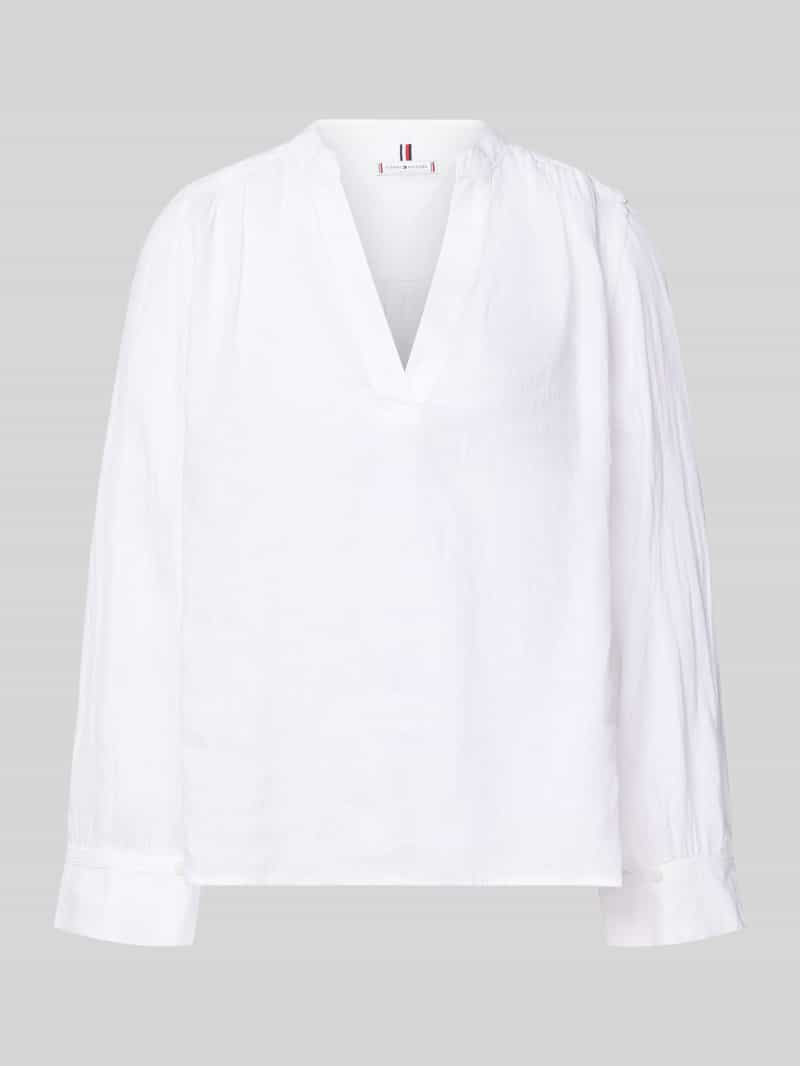 relaxed fit linnen blouse van puur linnen