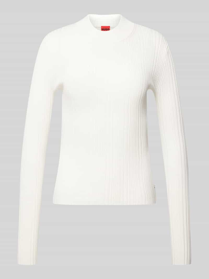 HUGO Gebreide pullover met structuurmotief, model 'Sarphammy'