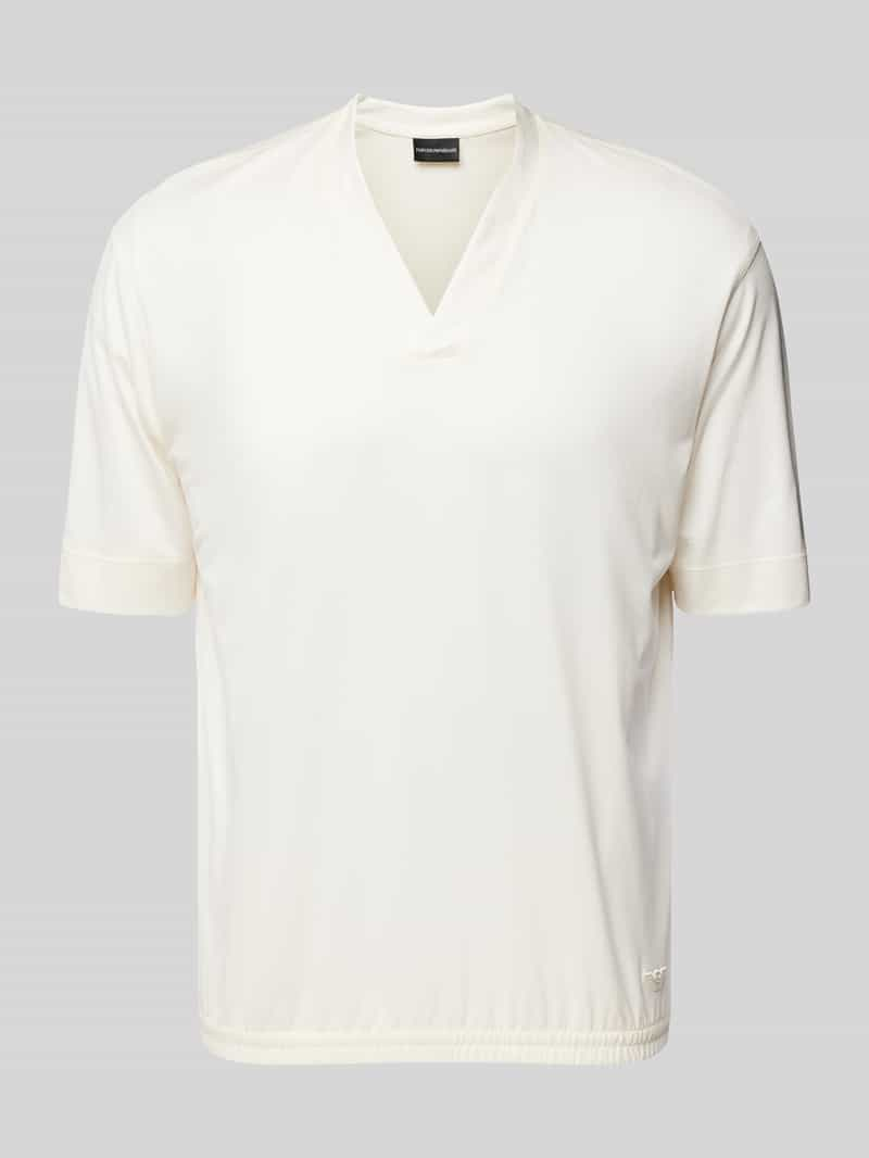 Emporio Armani T-shirt met tuniekkraag