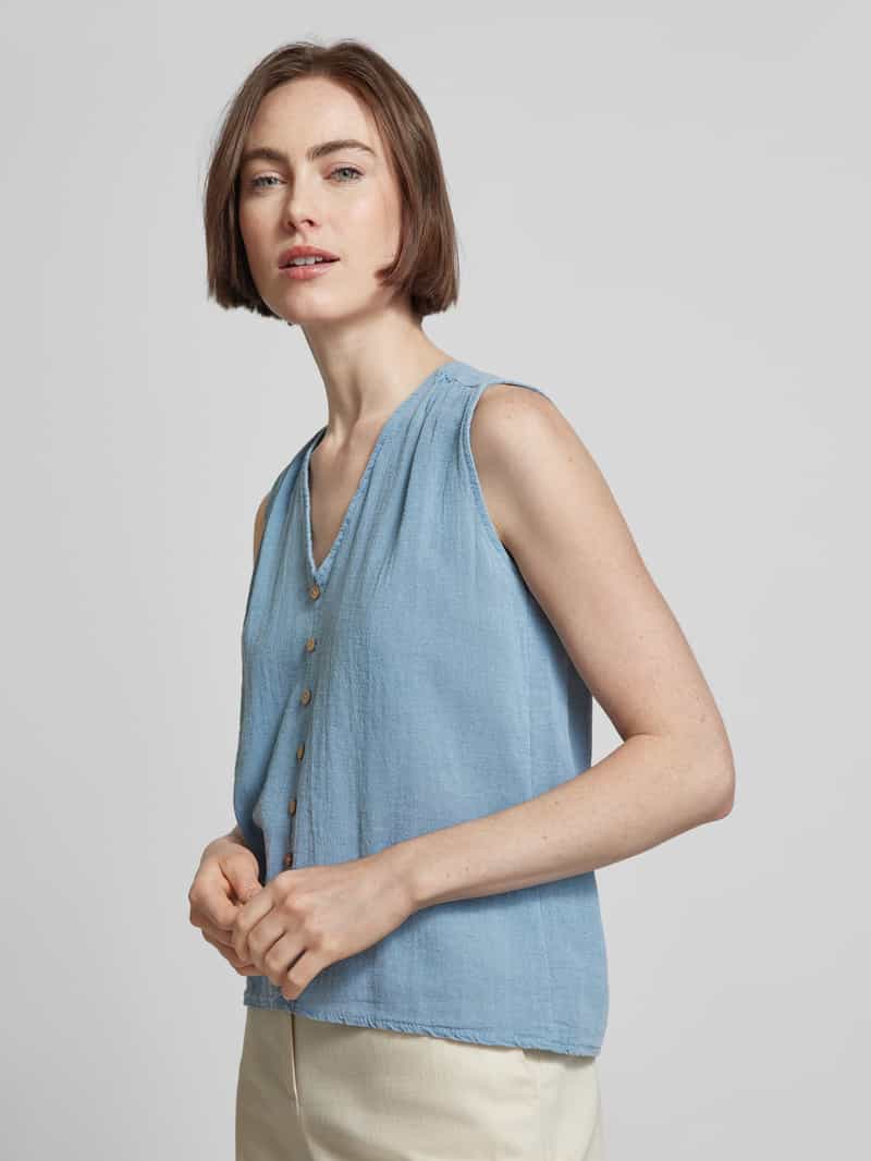 ZABAIONE Blousetop met sierknoopsluiting model 'Da44ria'