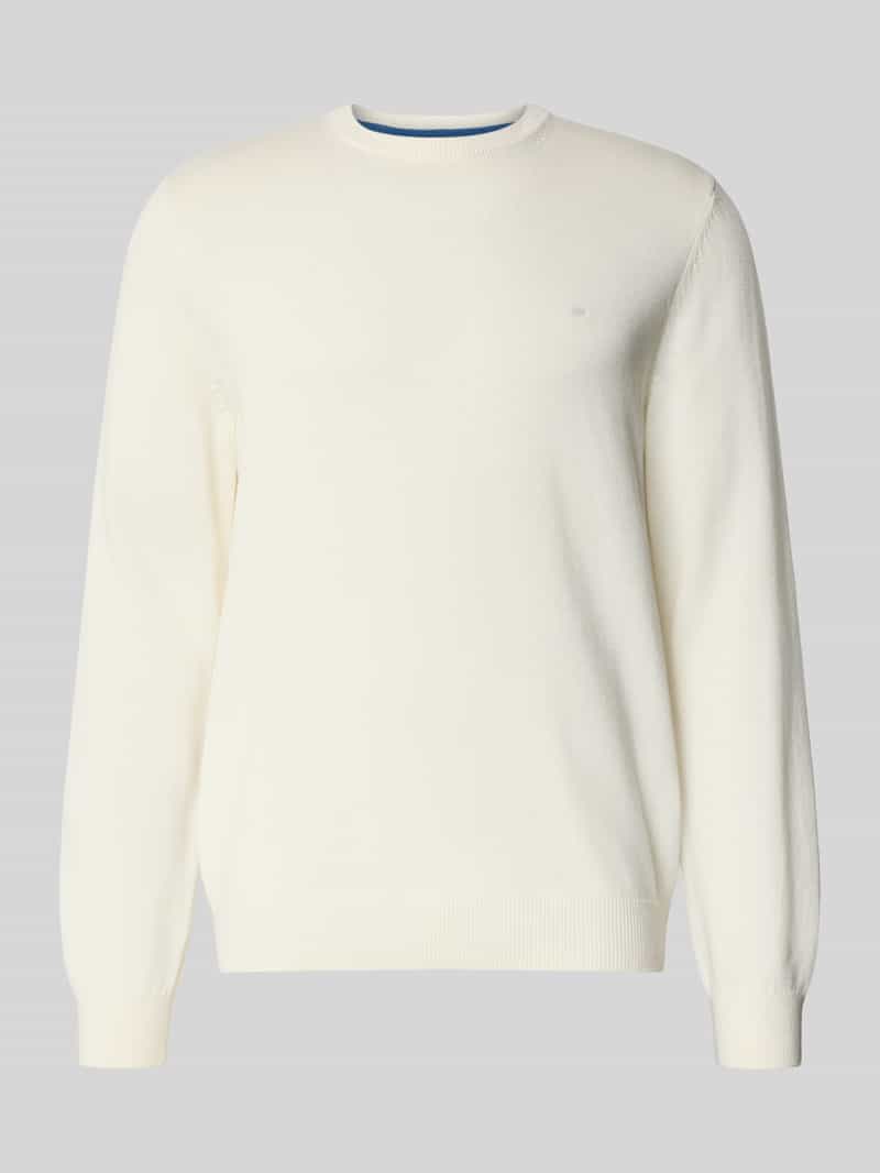 Christian Berg Men Gebreide pullover met ribboorden
