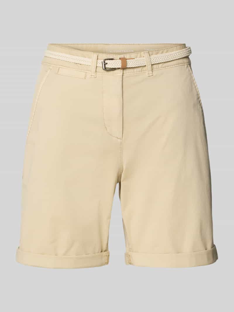 Tom Tailor Regular fit korte chino van katoenmix