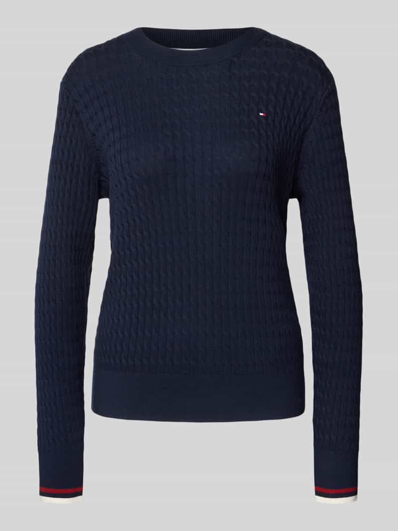 Tommy Hilfiger Trui met ronde hals CO CABLE C-NK LS SWEATER