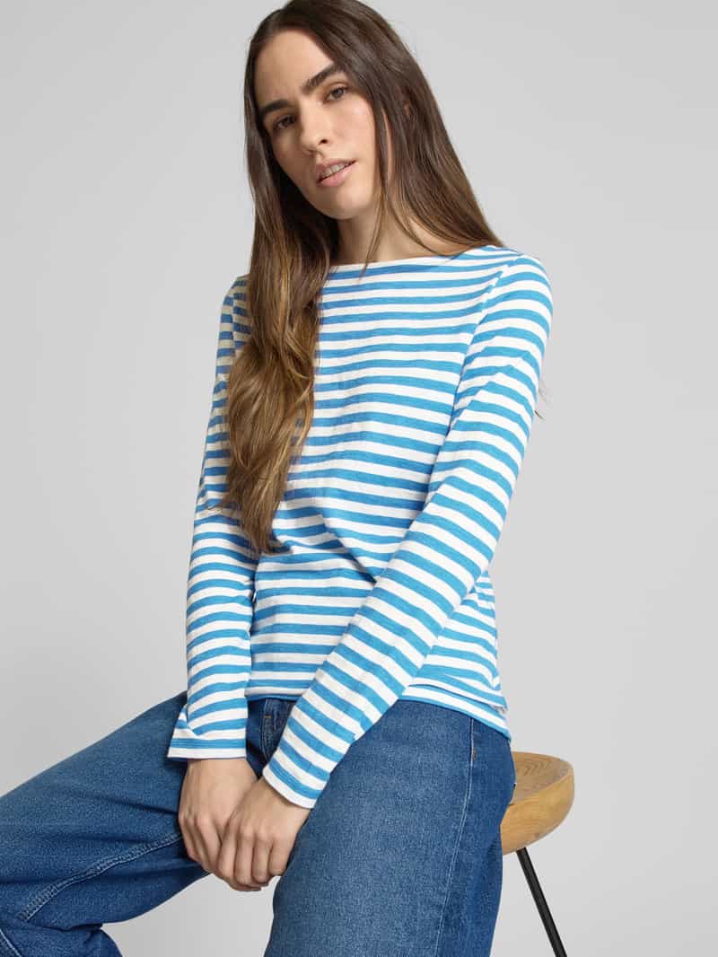 s.Oliver RED LABEL Regular fit shirt met lange mouwen van puur katoen met streepmotief