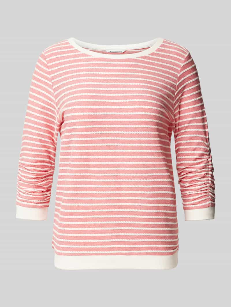 Tom Tailor Denim Getailleerd sweatshirt met geplooide mouwen