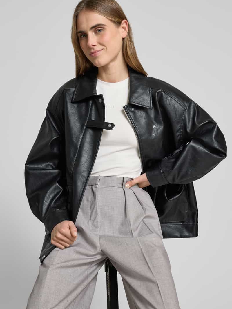 LeGer by Lena Gercke Oversized jack in leerlook LeGer Studio-collectie