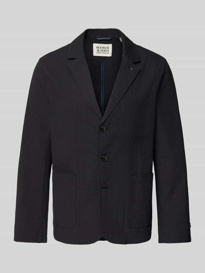 Scotch & Soda 3-knoops colbert met reverskraag