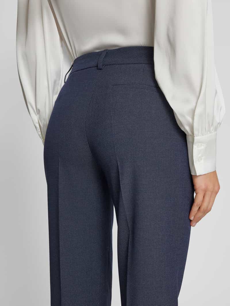 Christian Berg Woman Selection Slim fit broek met structuurmotief