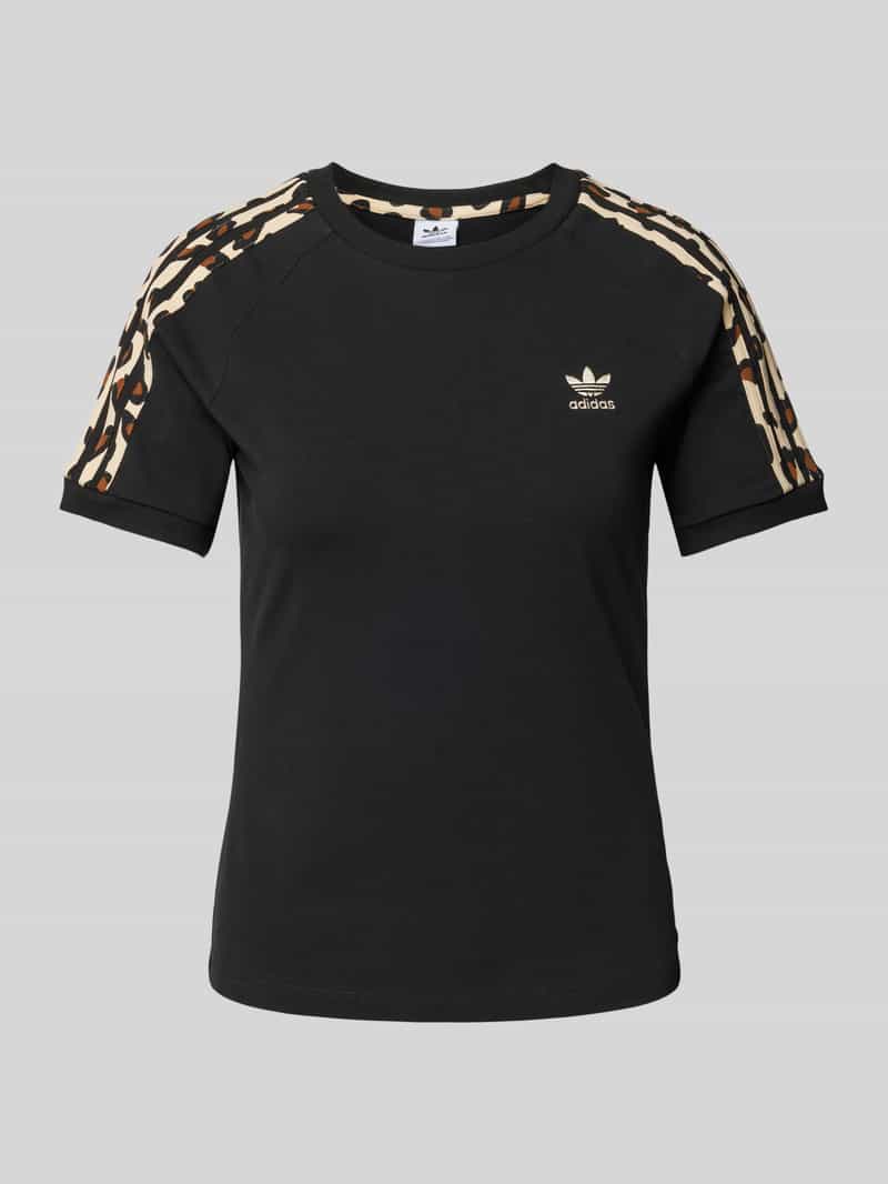 adidas Originals Slim fit T-shirt met ronde hals