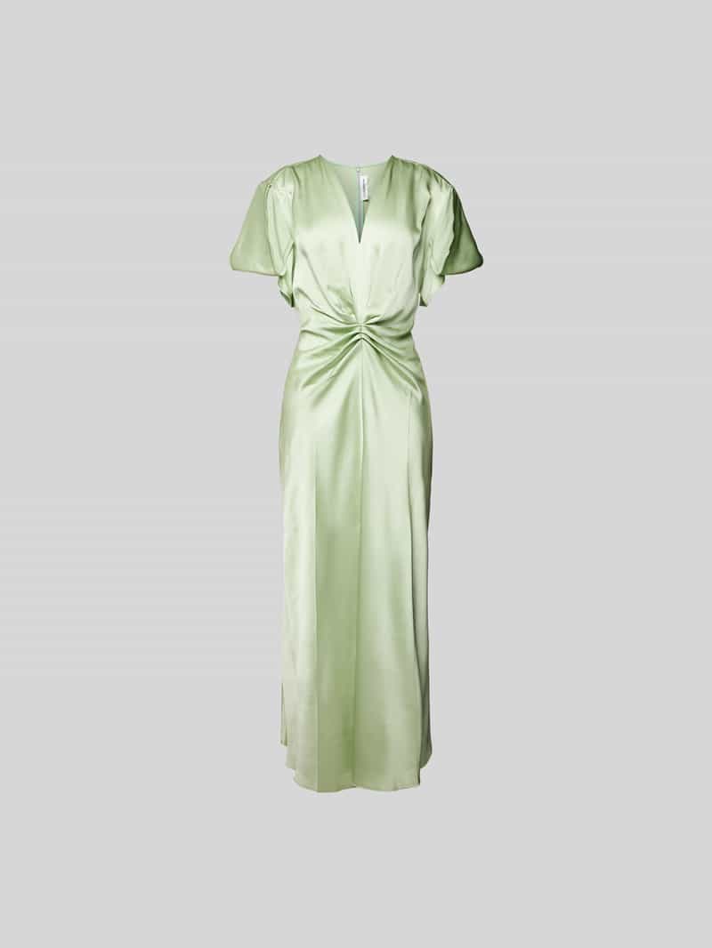 Midi-jurk van pure viscose