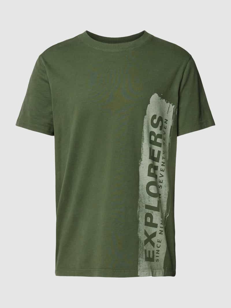 Camel active T-shirt met motiefprint